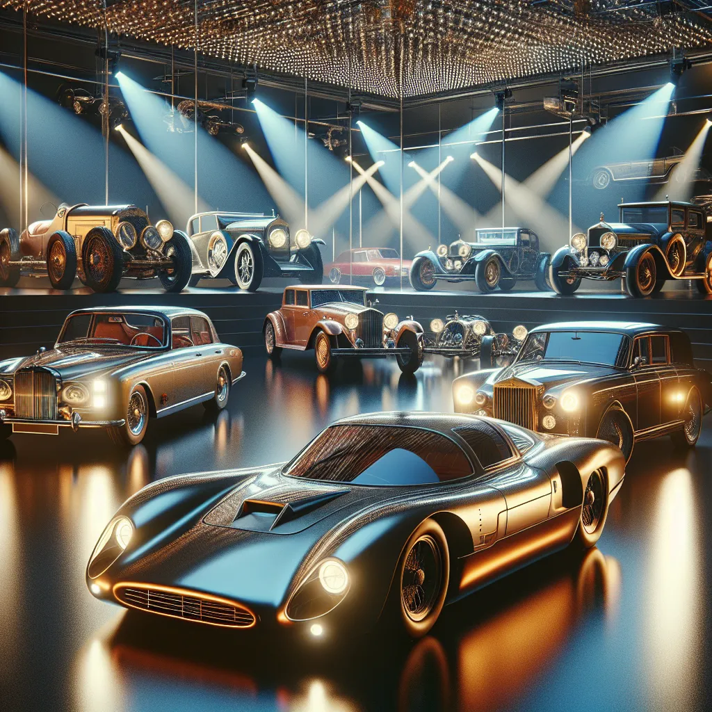 Luksusowe i zabytkowe samochody w nowym świetle: Fototapety 3D
